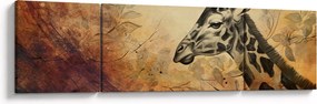 Obraz - Żyrafa, malarstwo (170x50 cm)