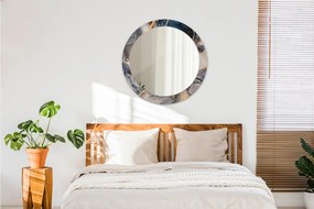 Lustro dekoracyjne okrągłe Abstrakcyjny płyn