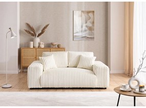 Kremowa sztruksowa sofa 178 cm Justin – Ropez