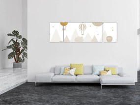 Obraz - Latające balony (170x50 cm)
