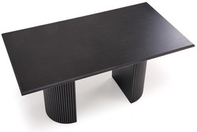 BOLERO stół rozkładany 160-250x90x78 cm czarny, 6-10 osobowy