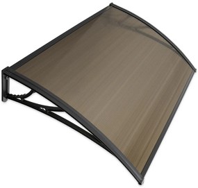 Aldotrade Daszek nad drzwi 150 x 100 cmniepodzielony Lagrada, brązowy