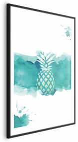 Plakat Ananas 40x60cm z ramą czarną z marginesem ARTGEIST B
