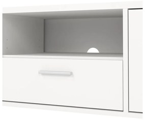 Biała szafka pod TV 147x38 cm Media – Tvilum