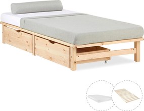 Łóżko 90x200 cm Naturalne