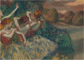 Obraz - Edgar Degas, Four Dancers, reprodukcje (70x50 cm)