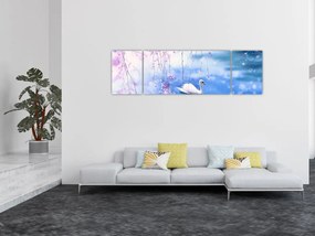 Obraz - Magiczne jezioro (170x50 cm)
