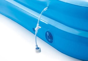 Dmuchany plac zabaw wodny 244x198 cm Intex 161 ze zjeżdżalnią i fontanną