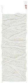 Biały wełniany chodnik tkany ręcznie odpowiedni do prania 70x200 cm Enkang Ivory – Lorena Canals