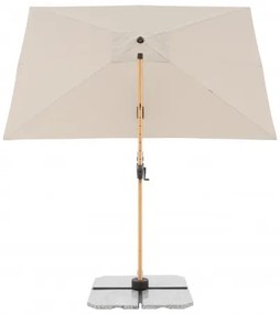 ALU WOOD 220 x 300 cm - wahadłowy parasol ogrodowy z drążkiem bocznym z ochroną ULTRA UV : Substancja Desen - 820