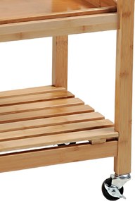 Wózek kuchenny z wyjmowaną tacą i koszem na warzywa, bambus, Kesper