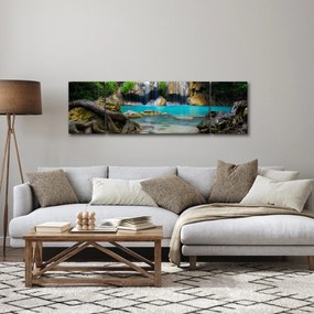 Obraz wodospadów (170x50 cm)