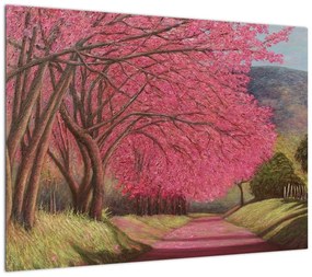 Obraz kwitnących drzew (70x50 cm)
