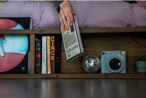 Brązowe łóżko dwuosobowe z drewna sosnowego ze stelażem 160x200 cm Ziggy – Karup Design