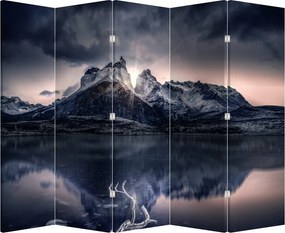 Parawan - Jezioro z górą (210x170 cm)