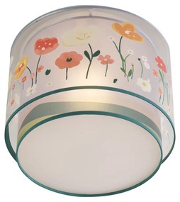 Dziecięca lampa sufitowa biała z kwiatami - Harrie wśród kwiatów Dla dzieci Oswietlenie wewnetrzne