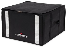 Czarny pojemnik na ubrania Compactor XXL Black Edition 3D Medium, 125 l