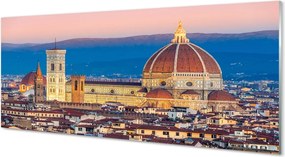 Panel nad Blat Kuchenny Włoska Katedra w Nocnej Odsłonie