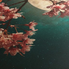 Obraz - Kwiat wiśni podczas pełni (170x50 cm)