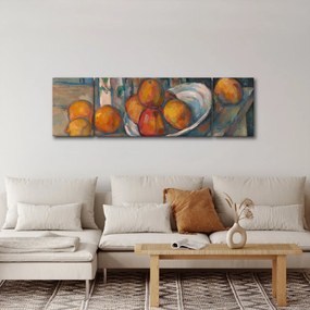 Obraz - Paul Cézanne, Still Life with Milk Jug and Fruit, reprodukcje (170x50 cm)