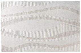Dywan z wypukłym wzorem ręcznie tuftowany 100% wełny - 160 x 230 cm - Kość słoniowa - SIRELIA