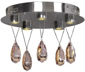 Lampa sufitowa glamour z kryształkami - K538-Adoli