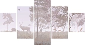 Obraz - Lasek, jednokolorowy (125x70 cm)