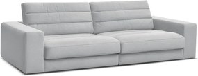 Jasnoszara aksamitna sofa 276 cm Sierra – Bobochic Paris