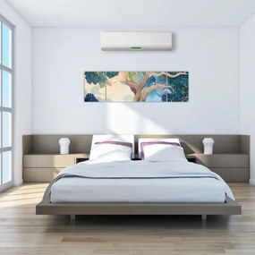 Obraz – Kosmiczne drzewo (170x50 cm)