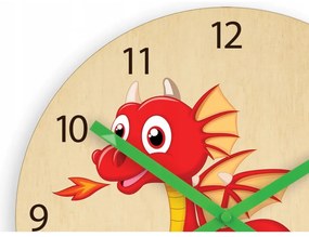 Zegar ścienny cichy do pokoju dziecięcego drewniany nowoczesny dekoracyjny