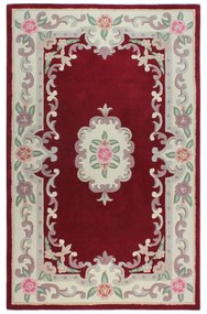 Czerwony wełniany dywan Flair Rugs Aubusson, 75x150 cm