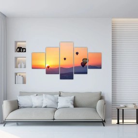 Obraz balonów na ogrzane powietrze (125x70 cm)