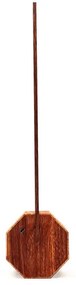 Brązowa lampa stołowa LED (wysokość 38 cm) Octagon One – Gingko