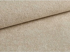 Beżowe tapicerowane łóżko dwuosobowe ze schowkiem ze stelażem 160x200 cm Eric – Micadoni