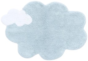 Jasnoniebieski bawełniany dywan dziecięcy tkany ręcznie odpowiedni do prania 70x100 cm Mini Dream – Lorena Canals