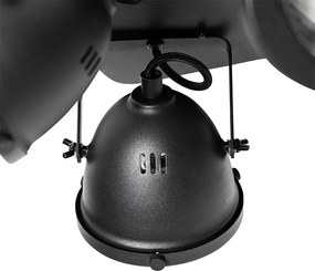 Industrialny reflektor czarny 4-światłowy - Emado