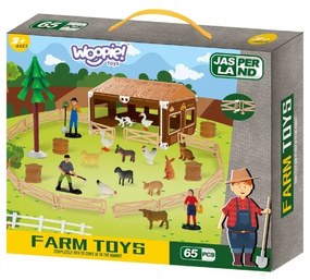 Woopie zestaw mały rolnik farma zagroda + zwierzęta i akcesoria