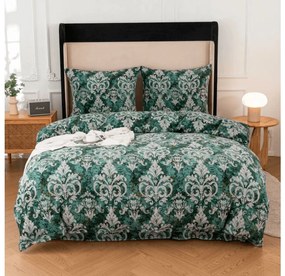 PrzytulneMieszkanie.pl PrzytulneMieszkanie.pl Pościel z mikropluszu ORIENTINO zielona Rozmiar pościeli: 70 x 80 cm | 140 x 200 cm