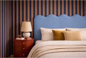 Tapicerowany zagłówek o falistym kształcie 160x73,5 cm