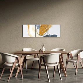 Obraz - Minimalistyczny obraz (z zegarem) (90x30 cm)