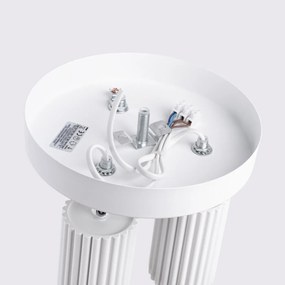 Plafon trzypunktowy KARBON 3P biały okrągły SOLLUX  LIGHTING