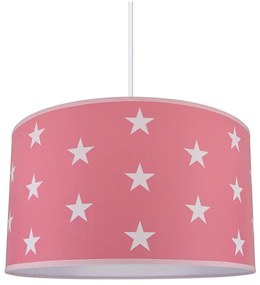 Żyrandol dziecięcy STARS PINK 1xE27/60W/230V