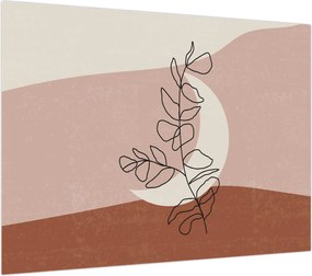 Obraz na szkle - Boho leaves N⁰2 (70x50 cm)