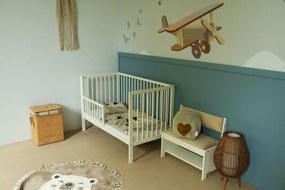 Łóżeczko dziecięce NINA 120x60 białe LITTLE SKY