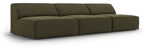 Zielona aksamitna sofa 240 cm Jodie – Micadoni Home