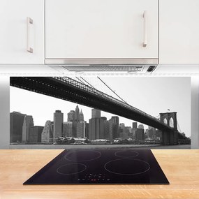 Szkło Ozdobne do Kuchni Miejski Most Nad Kanałem