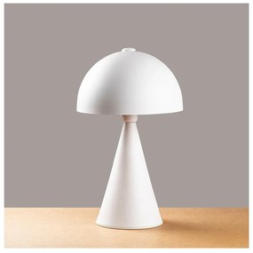 Biała lampa stołowa z metalowym kloszem (wysokość 52 cm) Dodo – Opviq lights