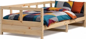 Sosnowe pojedyncze łóżko w naturalnym kolorze 80x200 F1-D60