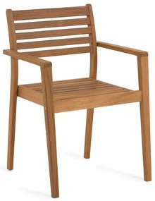 Drewniane krzesło ogrodowe w naturalnym kolorze Hanzel – Kave Home