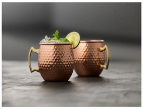 Stalowe kubki w kolorze miedzi zestaw 2 szt. 400 ml Moscow Mule – Lyngby Glas